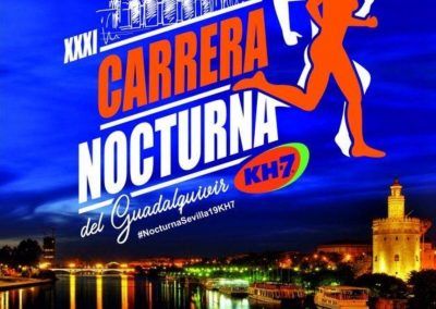Cartel XXI Edición de la Carrera Nocturna Sevilla