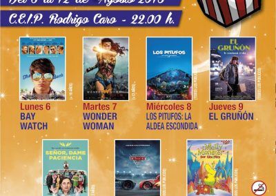 Gestión y concesión de servicios: Cines de verano en Utrera