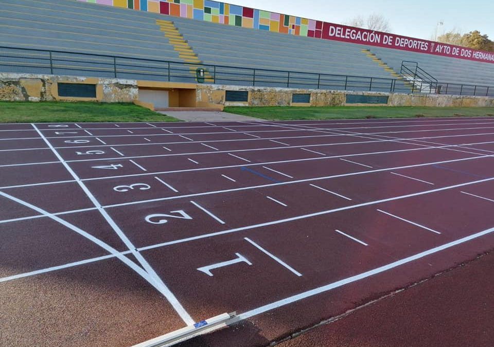 Rehabilitación pistas de atletismo en Dos Hermanas, Sevilla